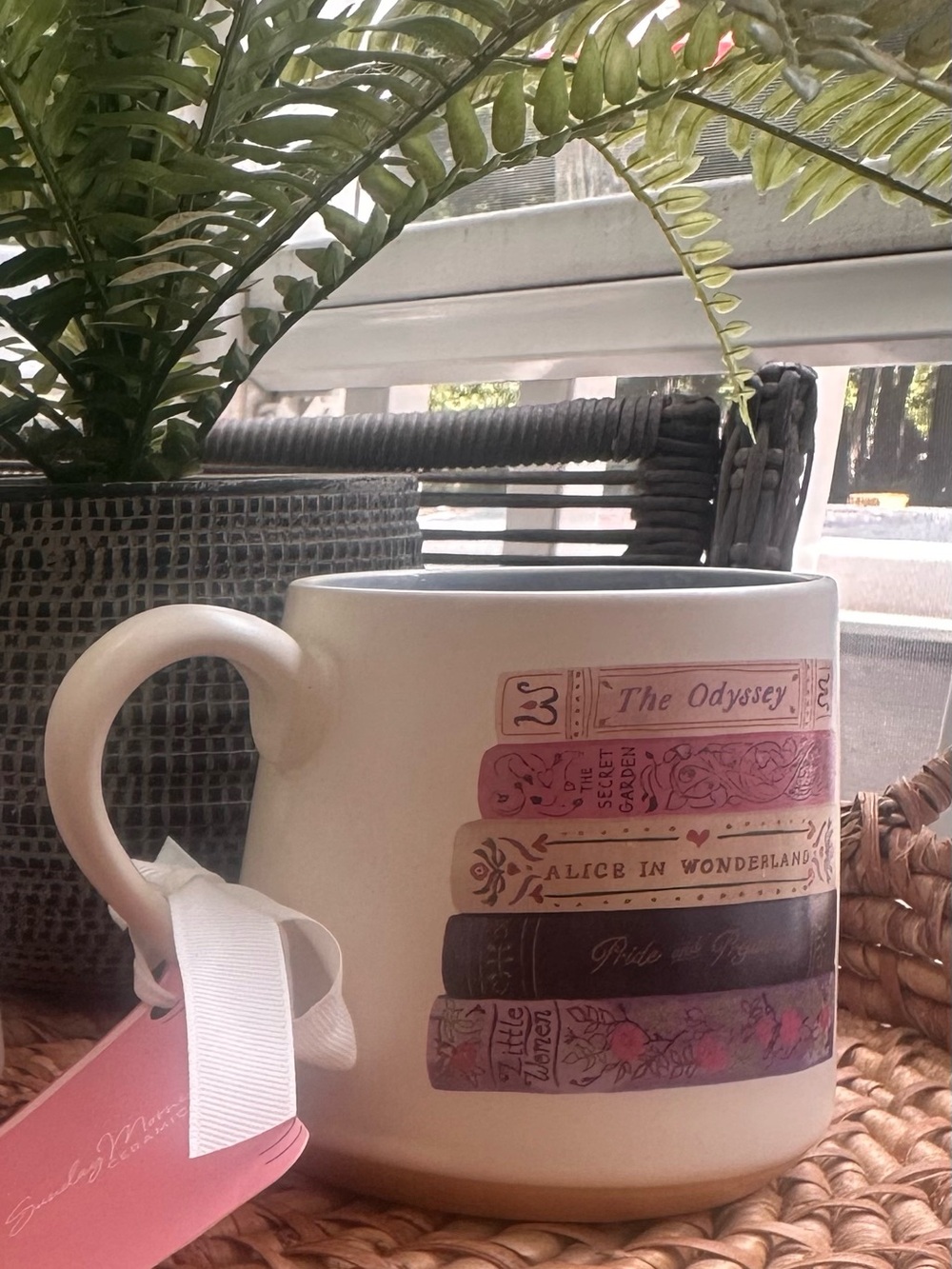 Sunday Morning Ceramic Book Lovers Coffee/Tea Mug 16oz